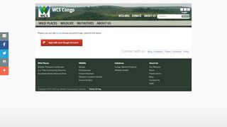 
                            5. Login - WCS Congo - Wildlife Conservation Society