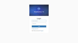 
                            7. Login - Weatherford, TX - Municipal Online Services