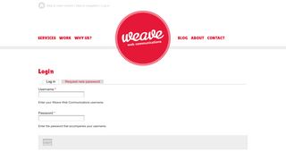 
                            9. Login | Weave Web Communications
