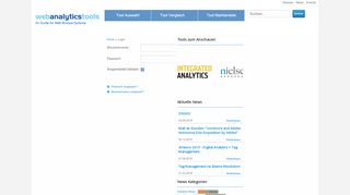 
                            3. Login - Web Analytics Tools - Webanalyse Programme im Überblick ...