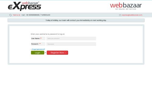 
                            2. Login - Web Bazaar