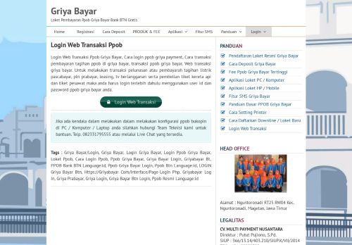 
                            2. Login Web Transaksi Ppob | Griya Bayar