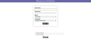 
                            12. Login Webmail - Harburg - Webmail-Server - TUHH