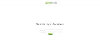
                            12. Login Webmail Rackspace | Alignsoft