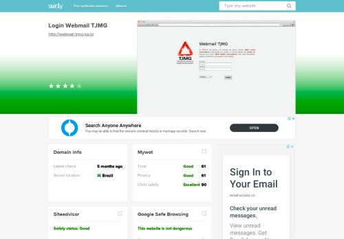 
                            8. Login Webmail TJMG - Sur.ly