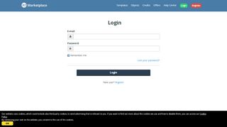 
                            3. Login - WebSite X5 Marketplace