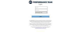 
                            9. Login - Welcome - Performance Team