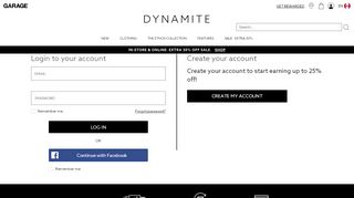 
                            1. Login - Welcome to Dynamite