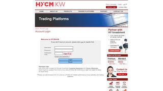 
                            5. Login - Welcome to HYCM-KW - HY INVESTMENT