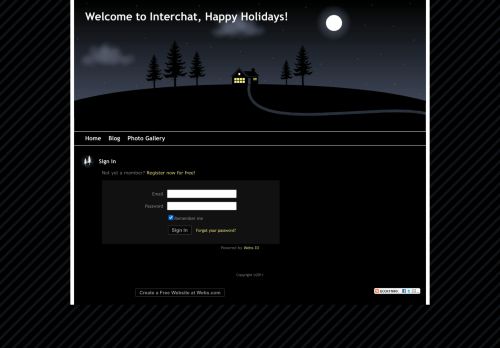 
                            8. Login - Welcome to Interchat, Happy Holidays!