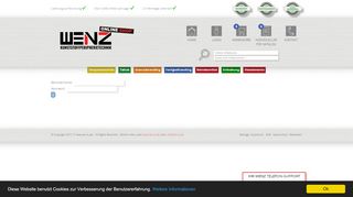 
                            6. Login - WENZ Onlineshop