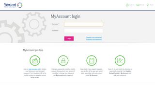 
                            12. Login - Westnet MyAccount