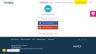 
                            1. Login - WeSura