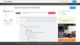 
                            12. Login when press enter in javascript? - Stack Overflow