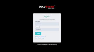 
                            11. Login - Why MagTitan?