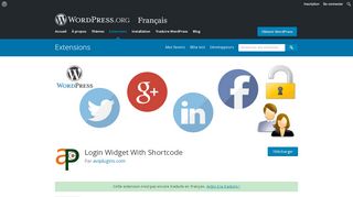 
                            5. Login Widget With Shortcode | WordPress.org