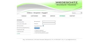 
                            13. Login - WIEDESCHITZ | Wirtschaftsprüfer • Steuerberater
