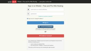
                            1. Login - Wikidot - Free and Pro Wiki Hosting
