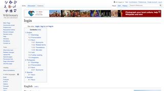 
                            7. login - Wiktionary