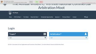 
                            8. Login - Willem C. Vis International Commercial Arbitration Moot