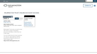 
                            12. Login - Wilmington Trust