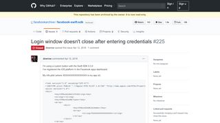 
                            9. Login window doesn't close after entering credentials · Issue #225 ...