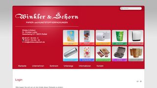 
                            5. Login - Winkler & Schorn oHG - PAPIER- und ...