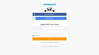 
                            1. Login - Wishpond