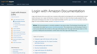 
                            4. Login with Amazon Documentation | Login with Amazon