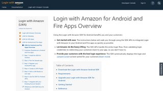 
                            9. Login with Amazon for Android and Fire Apps Overview | Login with ...
