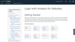 
                            8. Login with Amazon for Websites | Login with Amazon