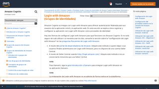 
                            9. Login with Amazon (Grupos de identidades) - Amazon Cognito