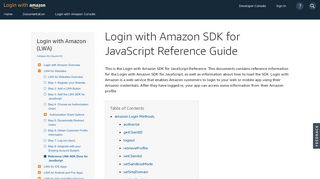 
                            8. Login with Amazon SDK for JavaScript Reference Guide | Login with ...