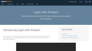 
                            3. Login With Amazon | Secure Login Service | Amazon Developer Portal