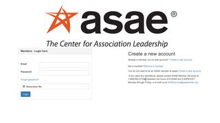 
                            5. Login with ASAE Credentials - Gold Circle Awards