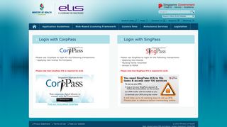 
                            9. Login with CorpPass - eLis - E-Licensing For Healthcare - Ministry of ...
