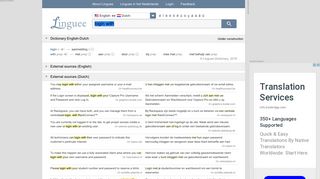 
                            10. login with - Dutch translation – Linguee