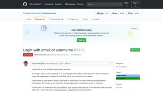 
                            4. Login with email or username · Issue #3313 · parse ...