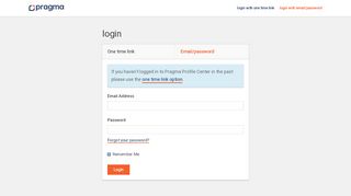 
                            12. Login with email/password - Pragma