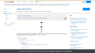 
                            2. Login with Enums - Stack Overflow