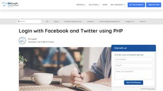 
                            8. Login with Facebook and Twitter using PHP - Ongraph
