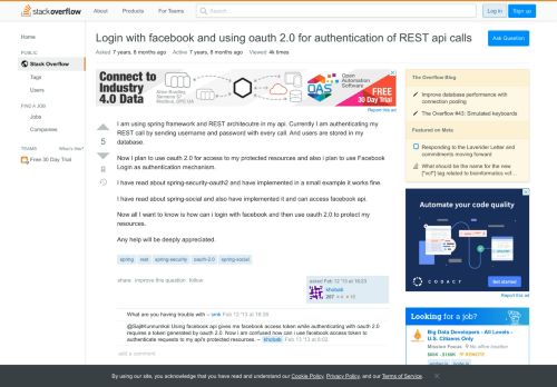 
                            7. Login with facebook and using oauth 2.0 for authentication of REST ...