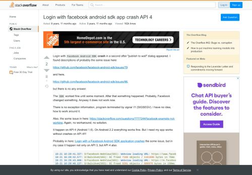 
                            5. Login with facebook android sdk app crash API 4 - Stack Overflow