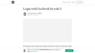 
                            6. Login with Facebook for rails 5 – Chinnatip Taemkaeo – Medium
