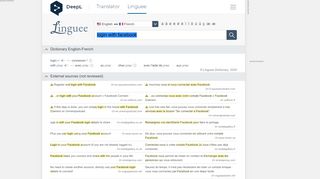 
                            4. login with Facebook - French translation – Linguee