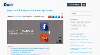 
                            4. Login with Facebook in Laravel Application - TheAppGuruz