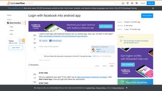 
                            5. Login with facebook into android app - Stack Overflow