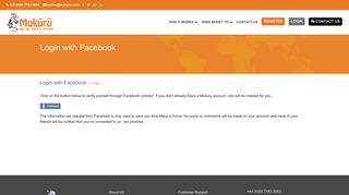 
                            4. Login with Facebook – Mukuru