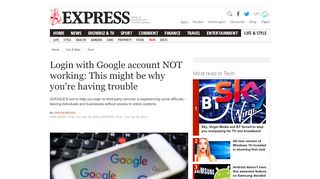 
                            12. Login with Google account NOT working - This is why | Express.co.uk