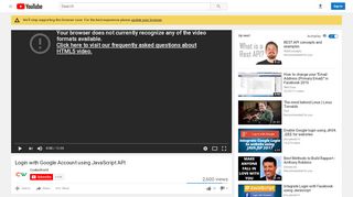 
                            5. Login with Google Account using JavaScript API - YouTube